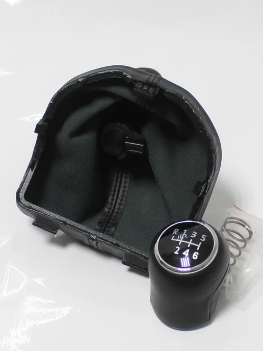 AVGautoparts Ручка КПП с чехлом черная (6 пер) VW TRANSPORTER T6 2015, черный, фото 3