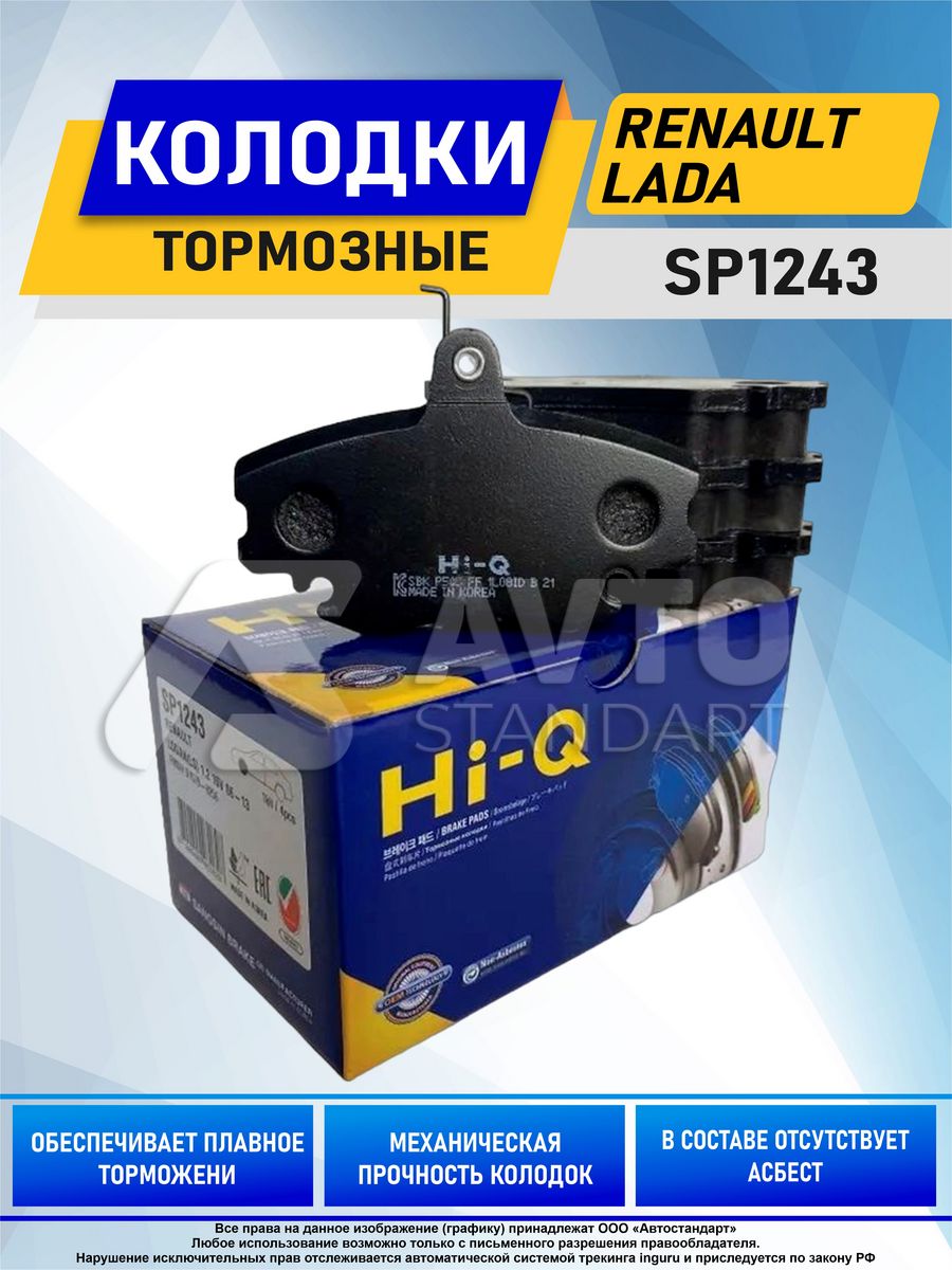 Тормозные колодки отзывы рейтинг. SANGSIN sp1243. Sp1243.