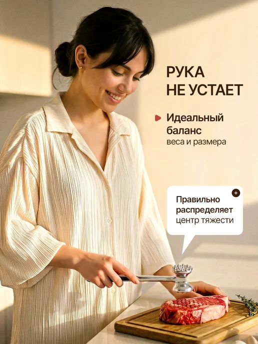 Вондер Плейс Wonder Place Кухонный молоток для отбивания мяса, вариант, фото 6