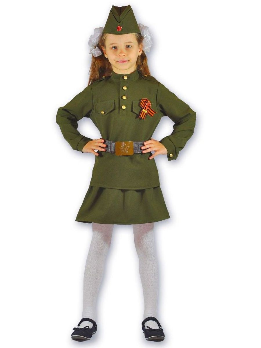 Солдатский костюм для девочки
