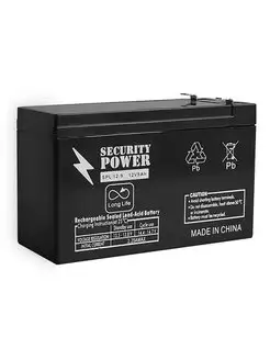 Аккумуляторная батарея Security Power SPL 12-9 F2 12V/9Ah security power 142591680 купить за 2 355 ₽ в интернет-магазине Wildberries