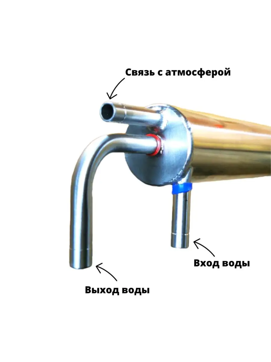 Дефлегматор с дополнительной очисткой спирта.