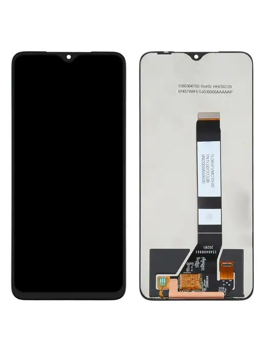 simlotok Дисплей Xiaomi Redmi 9t экран ксяоми Poco M3 + клей, черный, фото 2