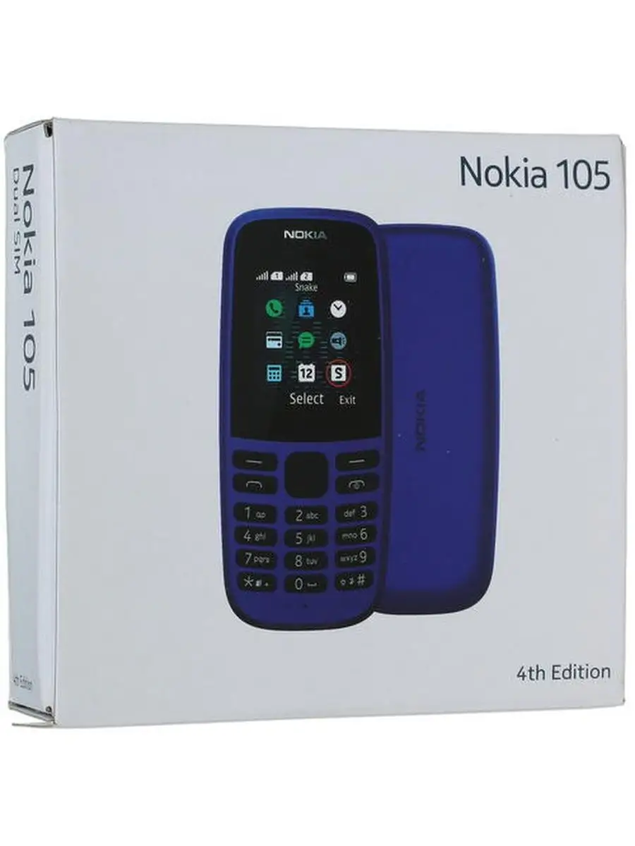 Кнопочный мобильный телефон с фонариком NOKIA 105 DS Nokia 142750424 купить  в интернет-магазине Wildberries