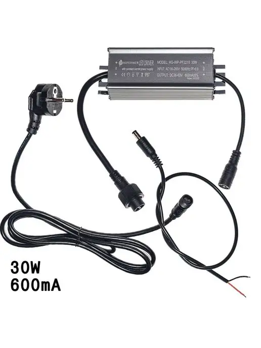 Драйвер для светодиодов бескорпусной 60W 1300mA, 30 Вт, металл