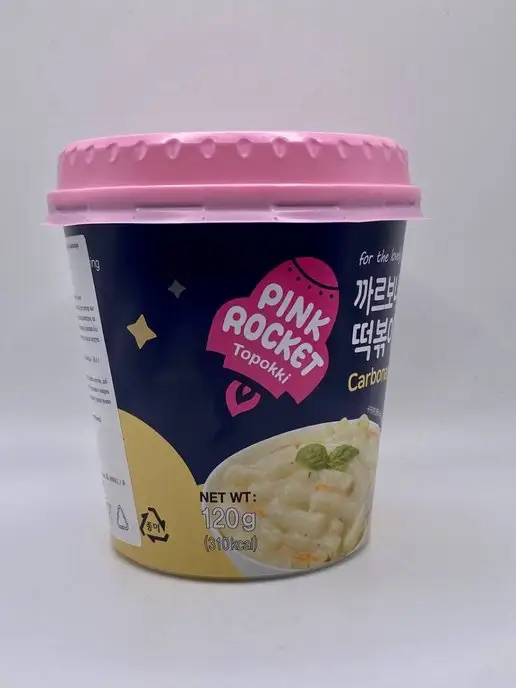 YOPOKKI Рисовые клецки в соусе карбонара, Toppoki Carbonaro souce, вариант, фото 6