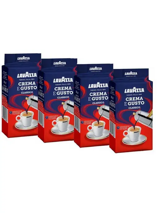 Lavazza Кофе молотый Crema e Gusto 4 шт