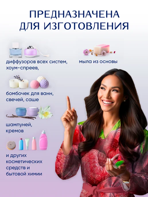 Ampliter Отдушка косметическая Ароматная малина 100 мл, 100 мл, фото 2