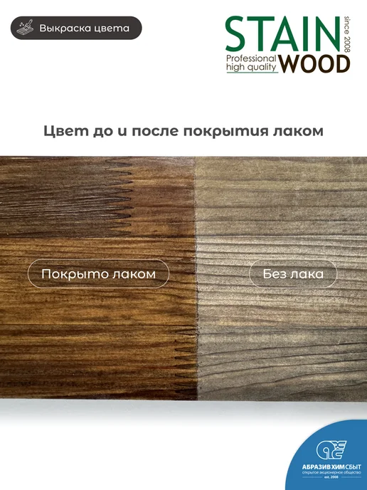 StainWood Морилка для дерева водная PRO (цвет Античный орех), 0,5 л, 500 мл, фото 2