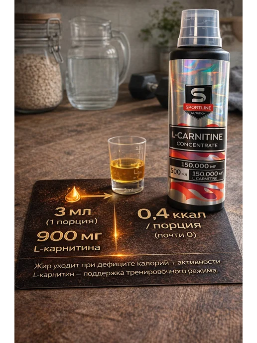 SportLine Nutrition L карнитин жиросжигатель спортивный 500мл вкус лимон, 500 мл, фото 3