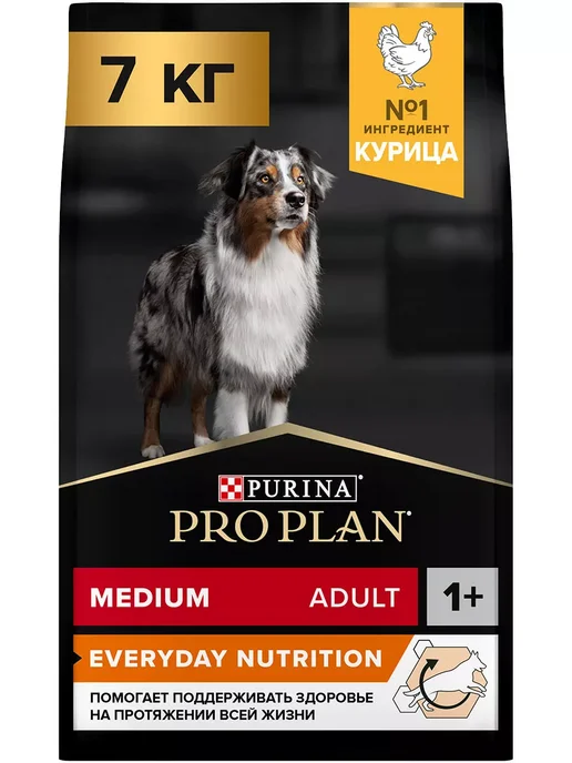 Сухой корм PRO PLAN для собак, средние, курица, 7 кг, фото 3