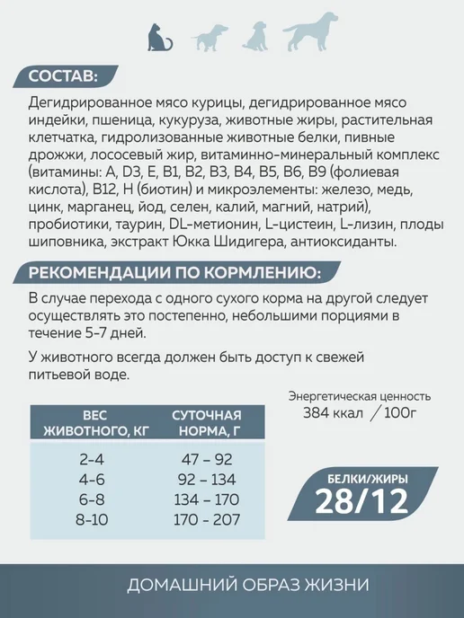 Сухой корм ЗООГУРМАН Home Life для собак, курица, 1,5 кг, фото 4