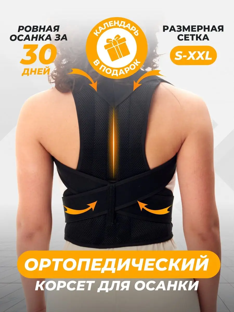 Корсет для спины осанки ортопедический Berfady 143021295 купить за 564 ₽ в  интернет-магазине Wildberries