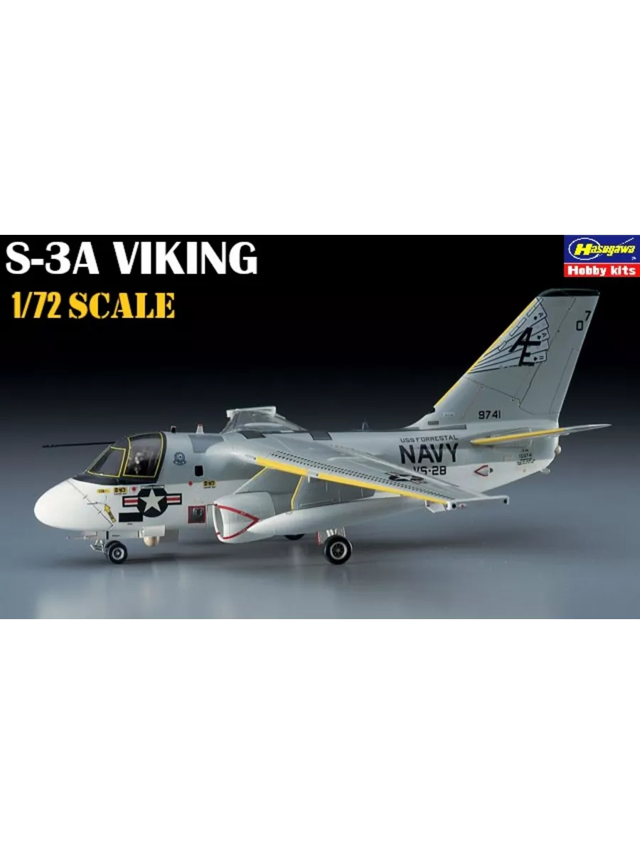 00537-Палубный противолодочный самолёт S-3A VIKING Hasegawa 143026162 купить за 2 353 ₽ в интернет-магазине Wildberries