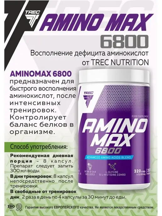 Trec Nutrition Белок, Аминокислоты, комплекс, вариант, фото 2