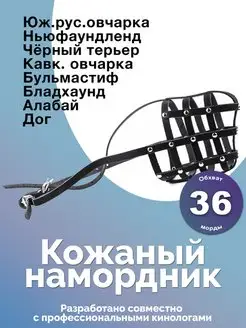 Намордник кожаный для собак Аркон 143063061 купить за 659 ₽ в интернет-магазине Wildberries