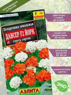 Пеларгония Дансер F2 Йорк смесь Агрофирма Аэлита 143106179 купить за 143 ₽ в интернет-магазине Wildberries