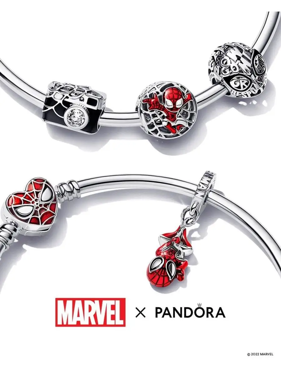 Подвеска Человек паук Marvel, Шарм PANDORA 143158329 купить за 1 760 ₽ в  интернет-магазине Wildberries