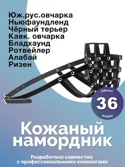 Намордник кожаный для собак Аркон 143172976 купить за 570 ₽ в интернет-магазине Wildberries