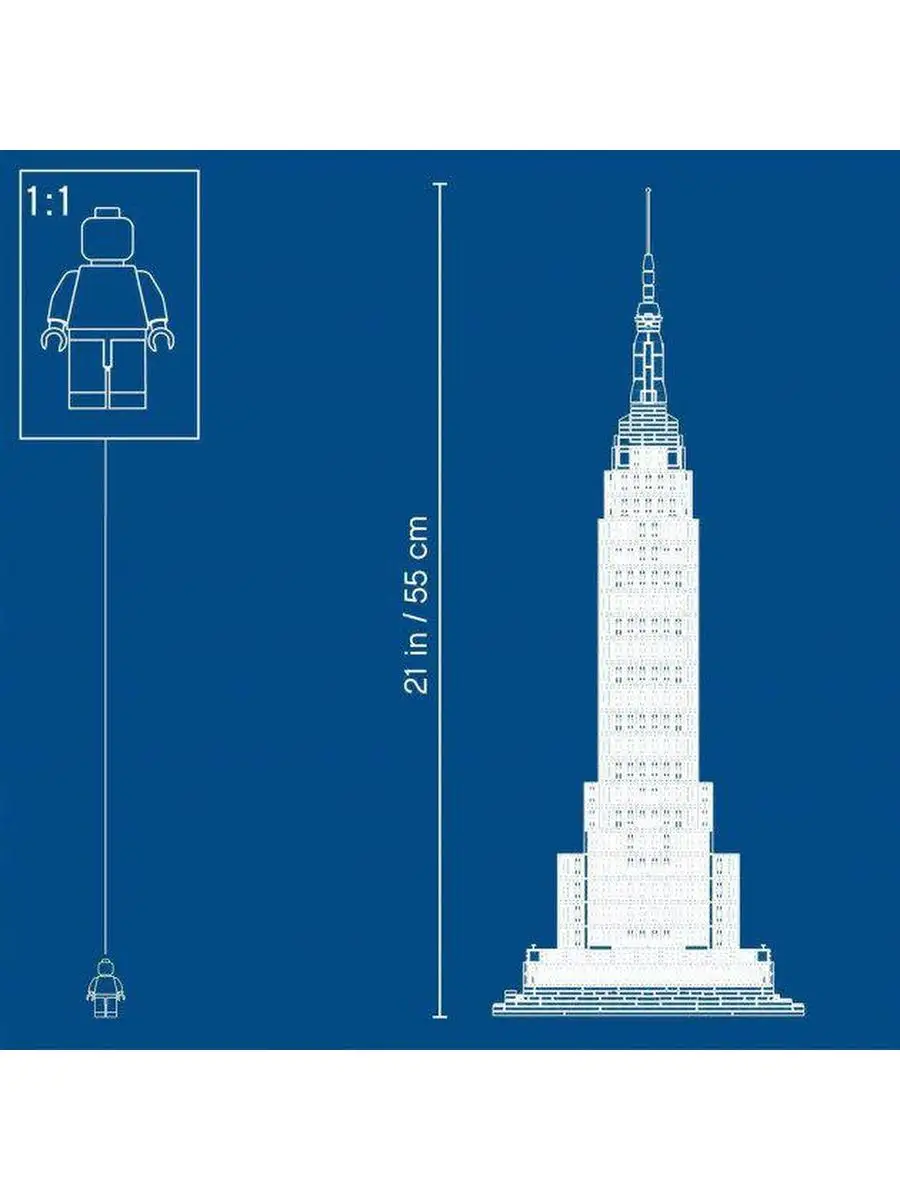 21046 Эмпайр-стейт-билдинг LEGO 143178112 купить в интернет-магазине  Wildberries