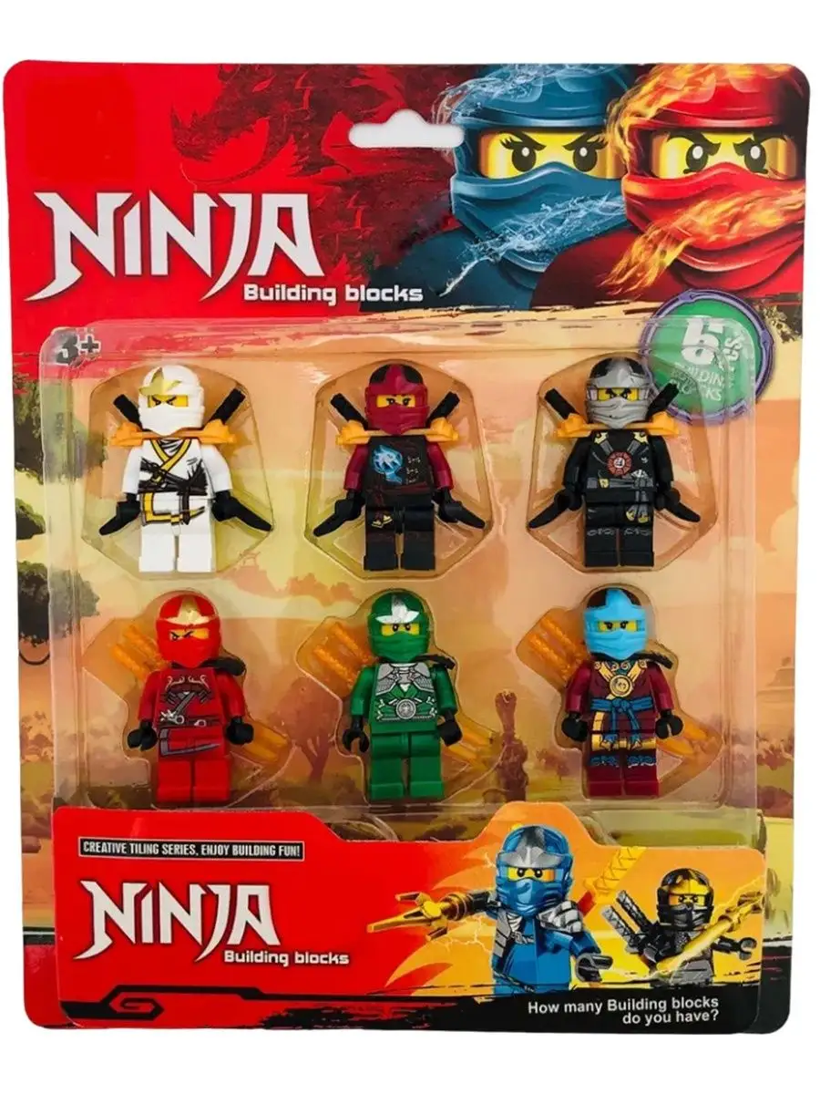 Фигурки Лего человечки Ниндзя Го NinjaGo игрушки подарок Domi Toys  143183271 купить за 450 ₽ в интернет-магазине Wildberries