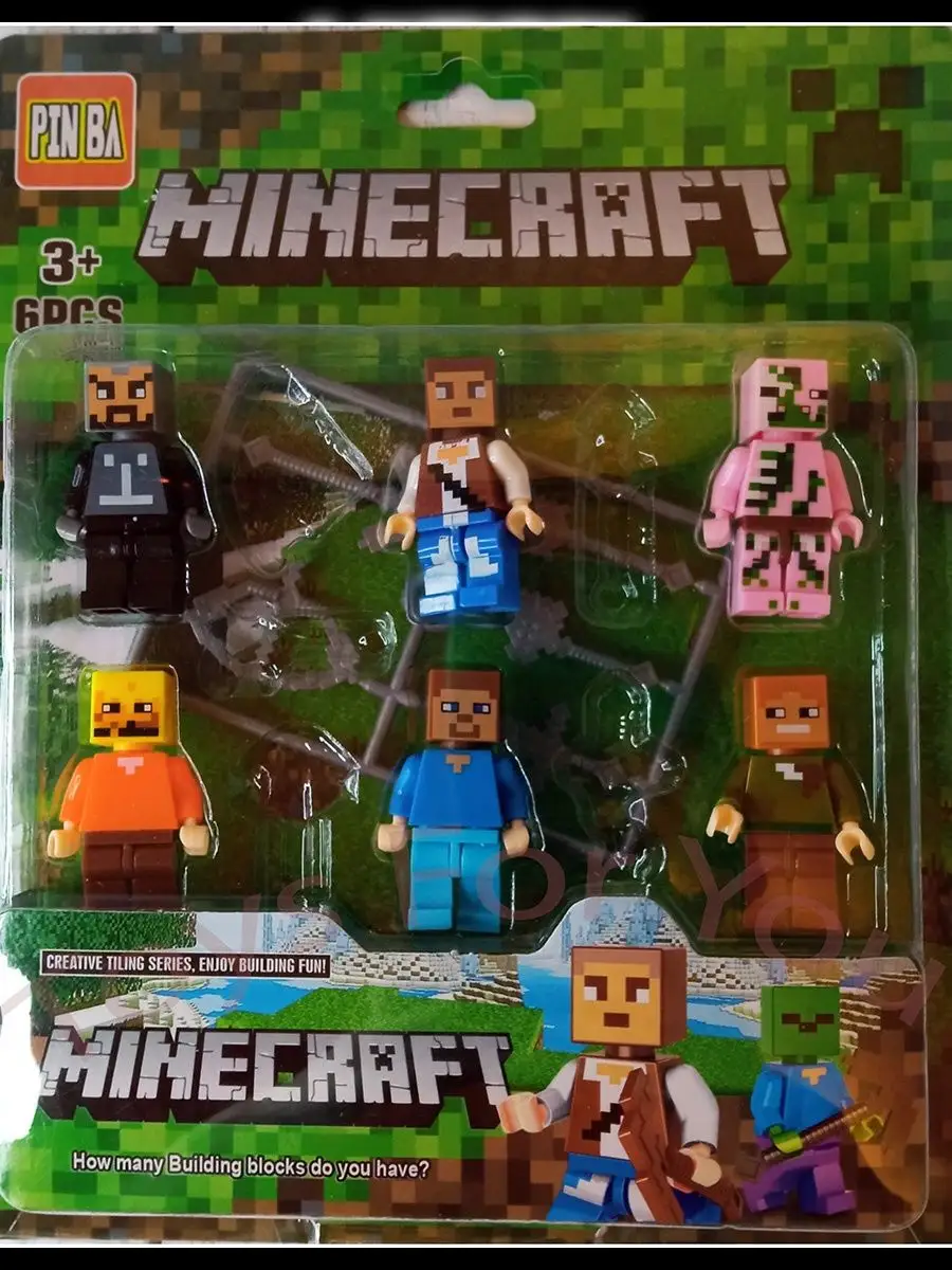 Domi Toys Лего аналог майнкрафт мини фигурки minecraft