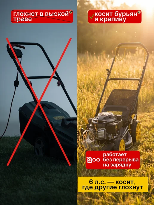 Газонокосилка бензиновая самоходная GLM-530SX — фото 3