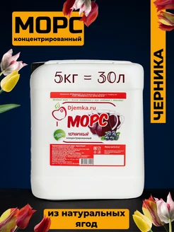 Концентрированный черничный морс 5кг Djemka 143216477 купить за 1 469 ₽ в интернет-магазине Wildberries