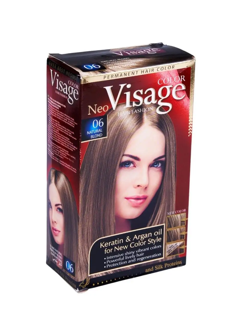 Краска для волос, Visage, оттенок 06 Натуральный русый VISAGE Color Hair  Fashion 143226585 купить в интернет-магазине Wildberries