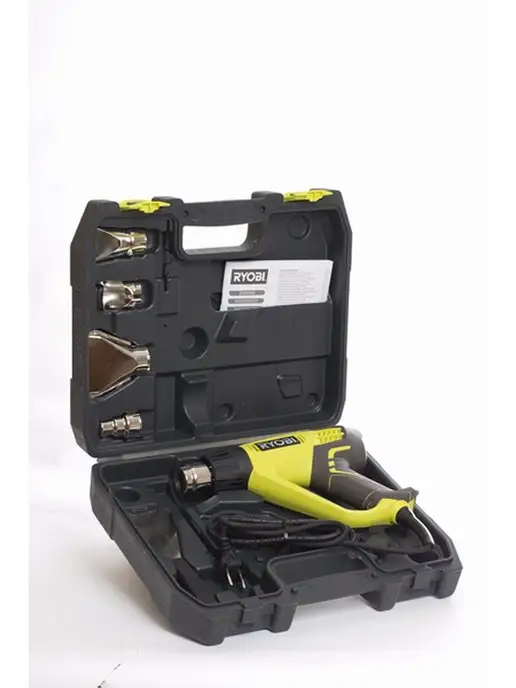 Ryobi Фен строительный, термофен EHG2020LCD, серый, фото 3