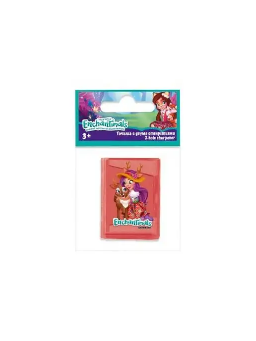 Enchantimals Точилка два отверстия с контейнером, красный