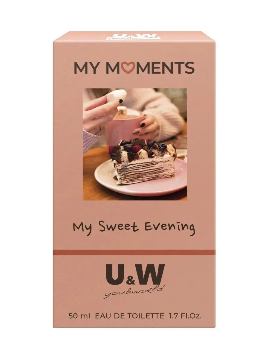 Духи женские сладкие стойкие My Moments Sweet Evening 50 мл You&World  143265411 купить за 668 ₽ в интернет-магазине Wildberries