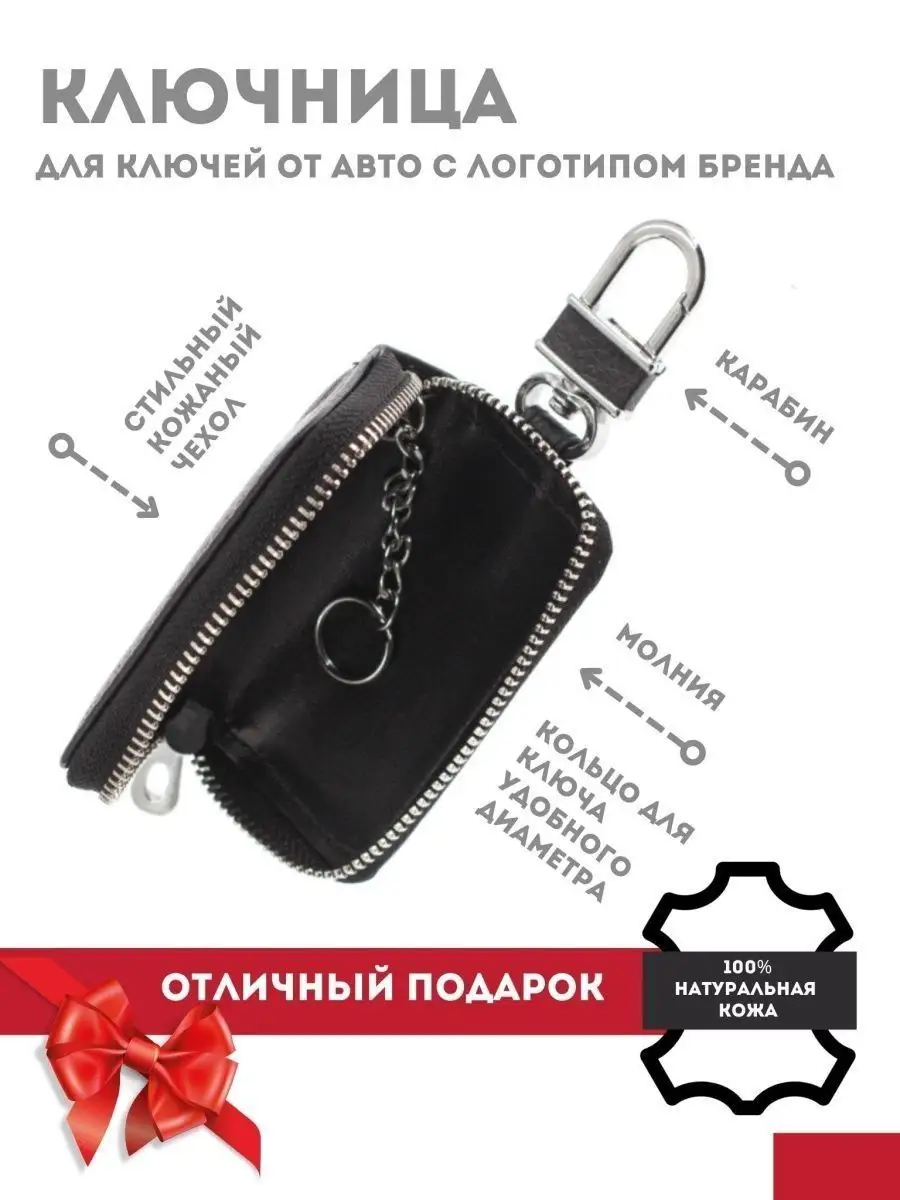 Ключница кожаная мужская женская карманная для авто PhoneFix 143265936  купить за 388 ₽ в интернет-магазине Wildberries