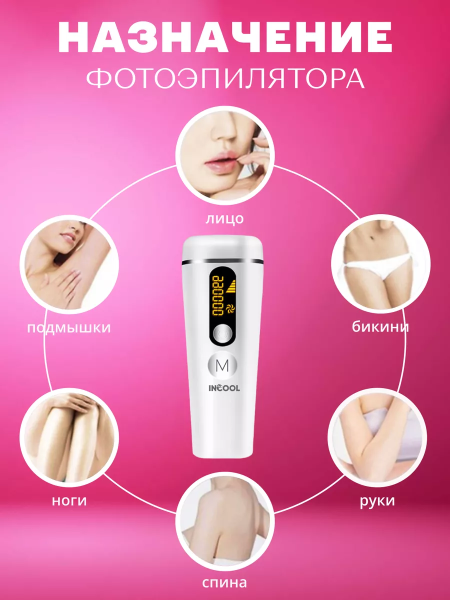 INCOOL Beauty Фотоэпилятор для удаления волос, лазерный эпилятор IPL