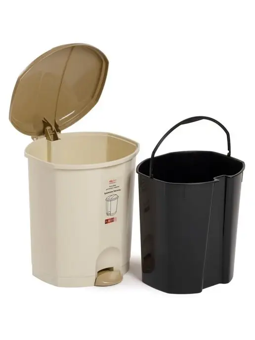 ELF plast Мусорное ведро с внутренним контейнером, черный, фото 6