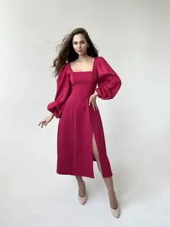 Платье миди с разрезом по ноге IN BLOOM 143388210 купить за 3 166 ₽ в интернет-магазине Wildberries