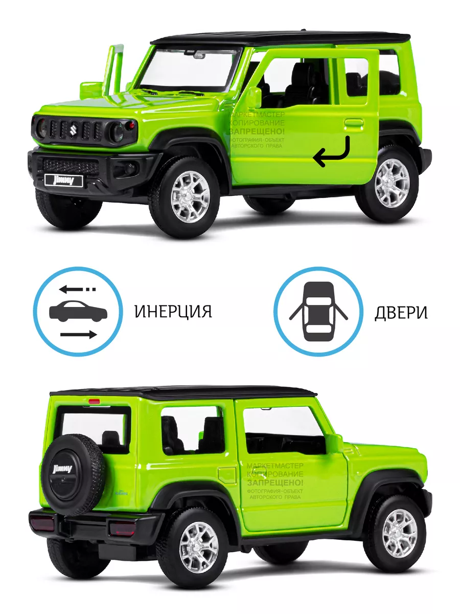 Машинка металлическая игрушка детская Suzuki Jimny АВТОПАНОРАМА 143409883  купить за 473 ₽ в интернет-магазине Wildberries