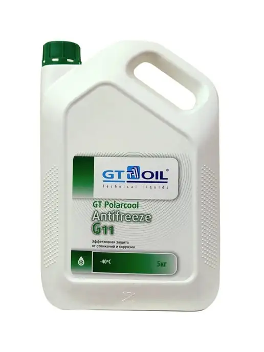 GT OIL Антифриз GT Polarcool G11 зеленый, 5 кг. 1950032214014, 5 кг