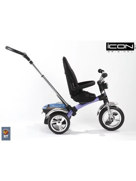 Icon Велосипед детский с ручкой, голубой, фото 3