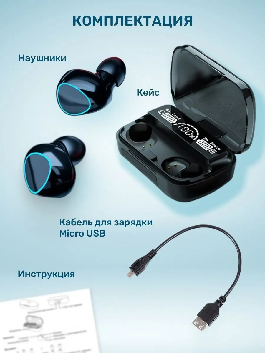 Наушники беспроводные / M10 Huawei 143455978 купить за 979 ₽ в  интернет-магазине Wildberries