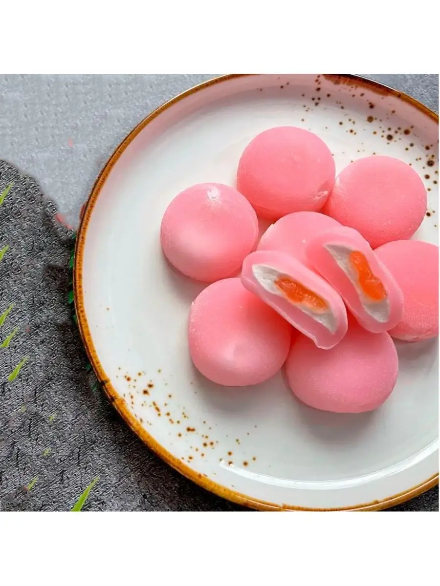 Рисовое пирожное Моти (Mochi, Мочи) со вкусом персика Mochi десерты  143458356 купить за 195 ₽ в интернет-магазине Wildberries