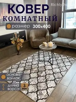 Ковер комнатный 300х400 палас 300х400 Richly home 143458645 купить за 5 543 ₽ в интернет-магазине Wildberries