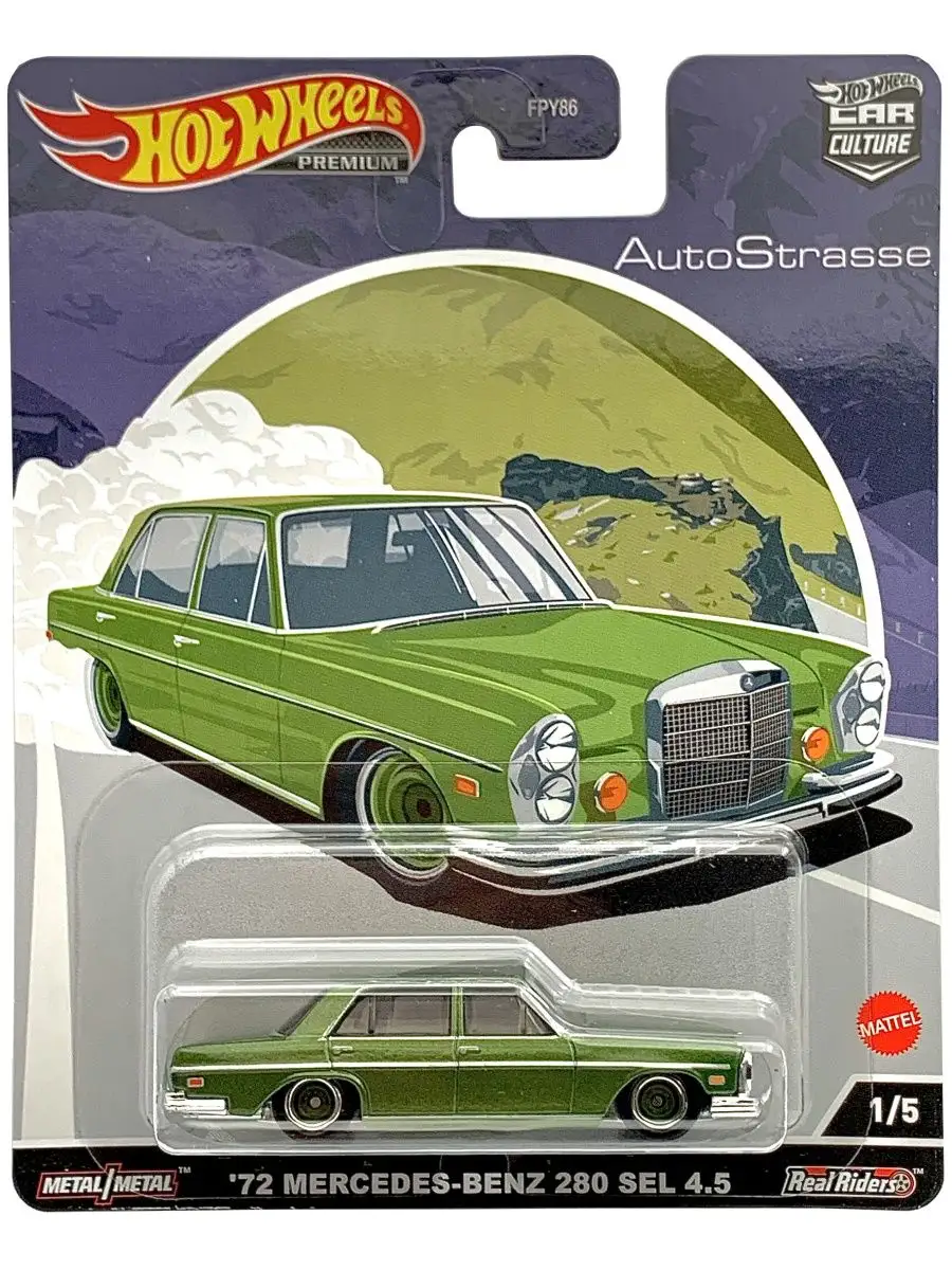 Машинка Hot Wheels Premium 72 Mercedes-Benz 280 SEL 4.5 Hot Wheels  143462587 купить в интернет-магазине Wildberries