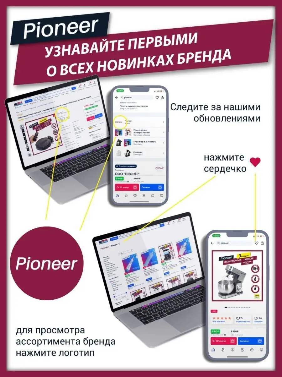 Аэрогриль 5 л, 6 программ, 1500 Вт Pioneer 143466427 купить в  интернет-магазине Wildberries