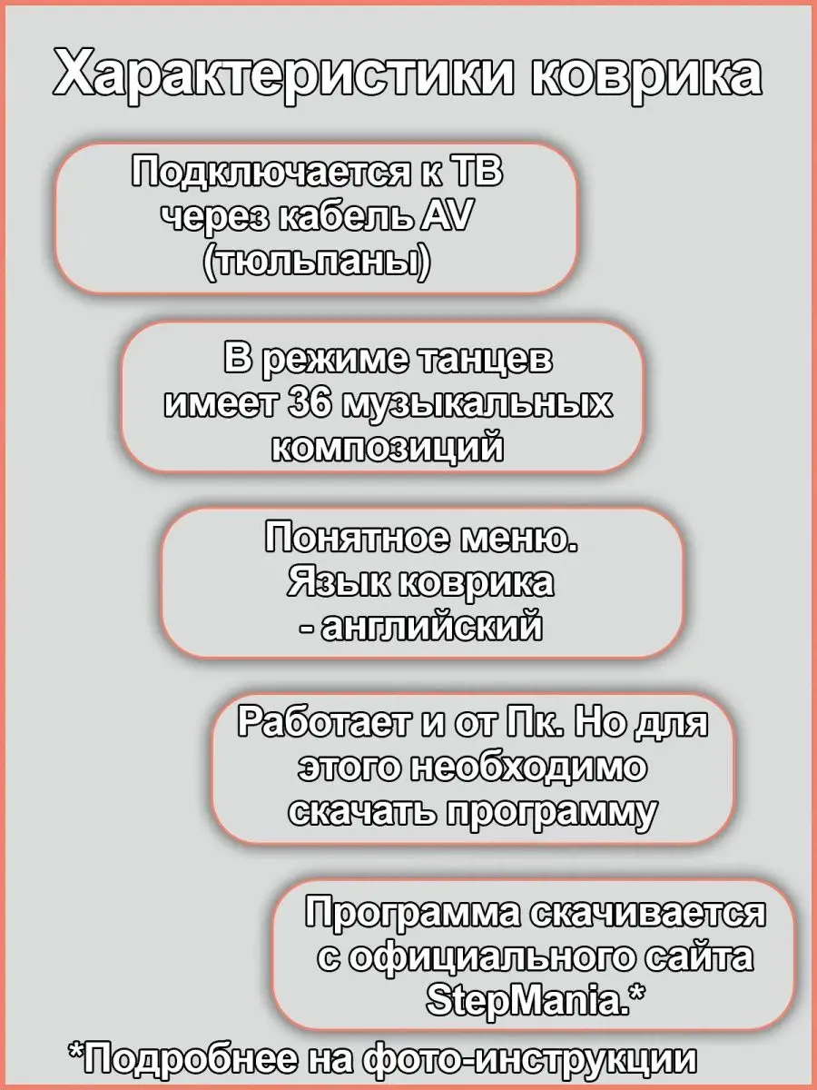 Танцевальный игровой коврик 8 бит TV и ПК Aspel 143483750 купить в  интернет-магазине Wildberries