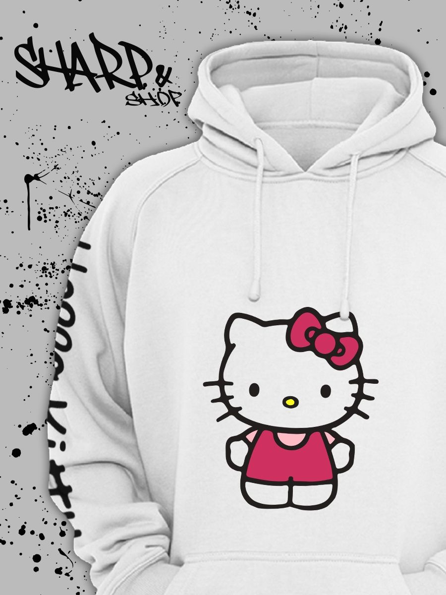 Худи хеллоу. Худи с Хеллоу Китти. Худи hello Kitty и дракон.