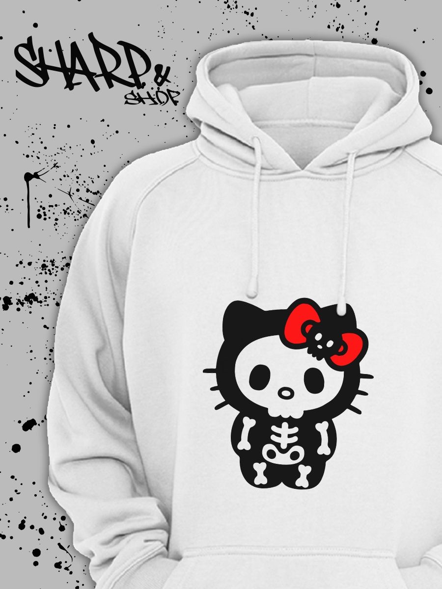 Худи хеллоу. Толстовка с Хеллоу Китти оверсайз. Худи hello Kitty и дракон.