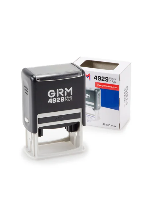GRM 4929 Плюс. Оснастка для штампа, 50х30 мм, чёрный корпус, 50x30 мм, фото 2