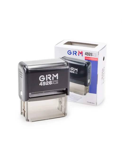 GRM 4926 Плюс. Оснастка для штампа, 77х39 мм, чёрный корпус, 77x39 мм, фото 2