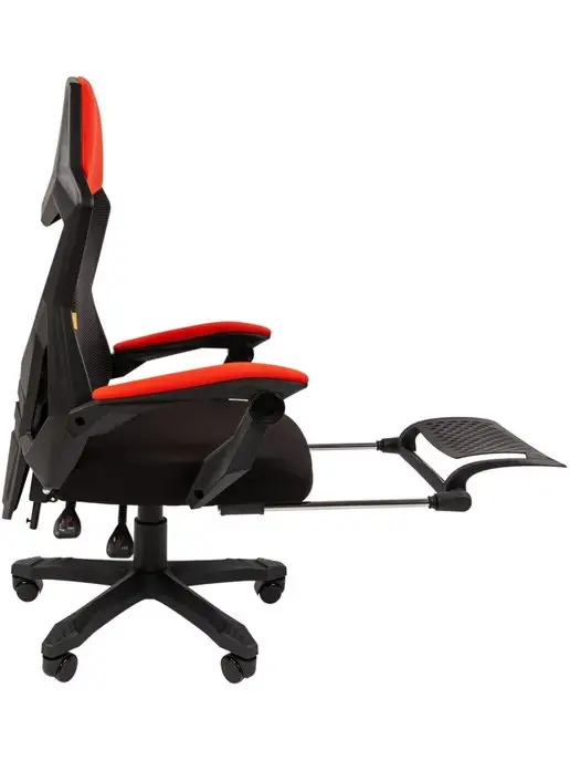 CHAIRMAN Игровое компьютерное кресло 571 с подставкой для ног красное, красный, фото 4